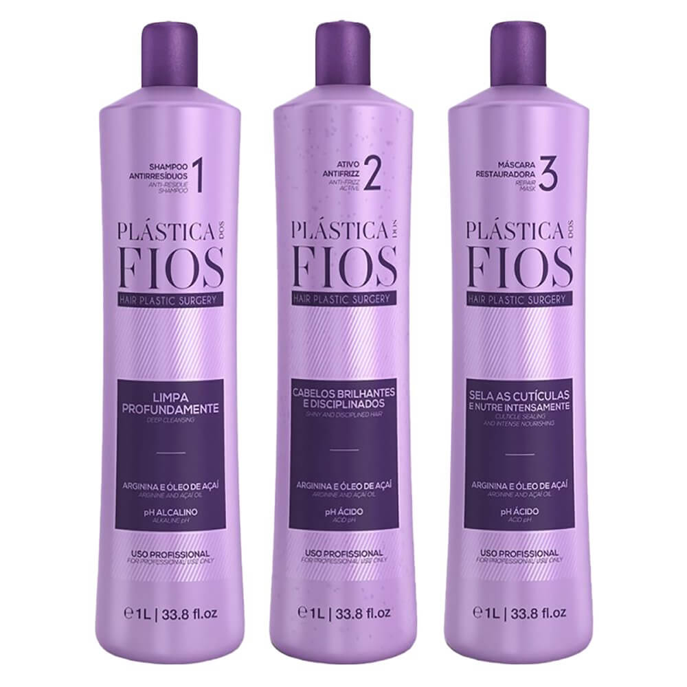 Cadiveu Plástica dos Fios Smooth Treatment Kit 1 Liter - brazilmulticosmetics