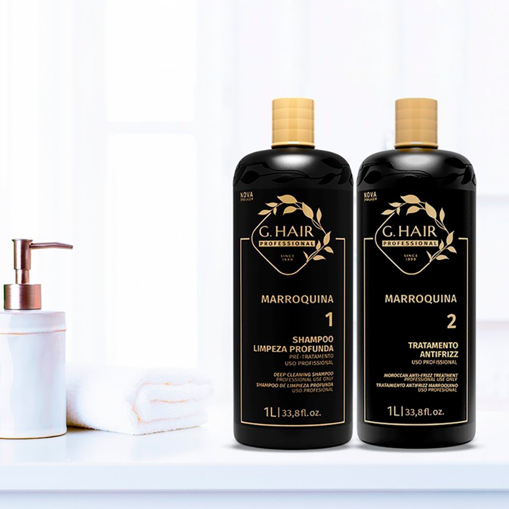 G.hair Marroquina Smooth Treatment Kit 1 Liter - brazilmulticosmetics