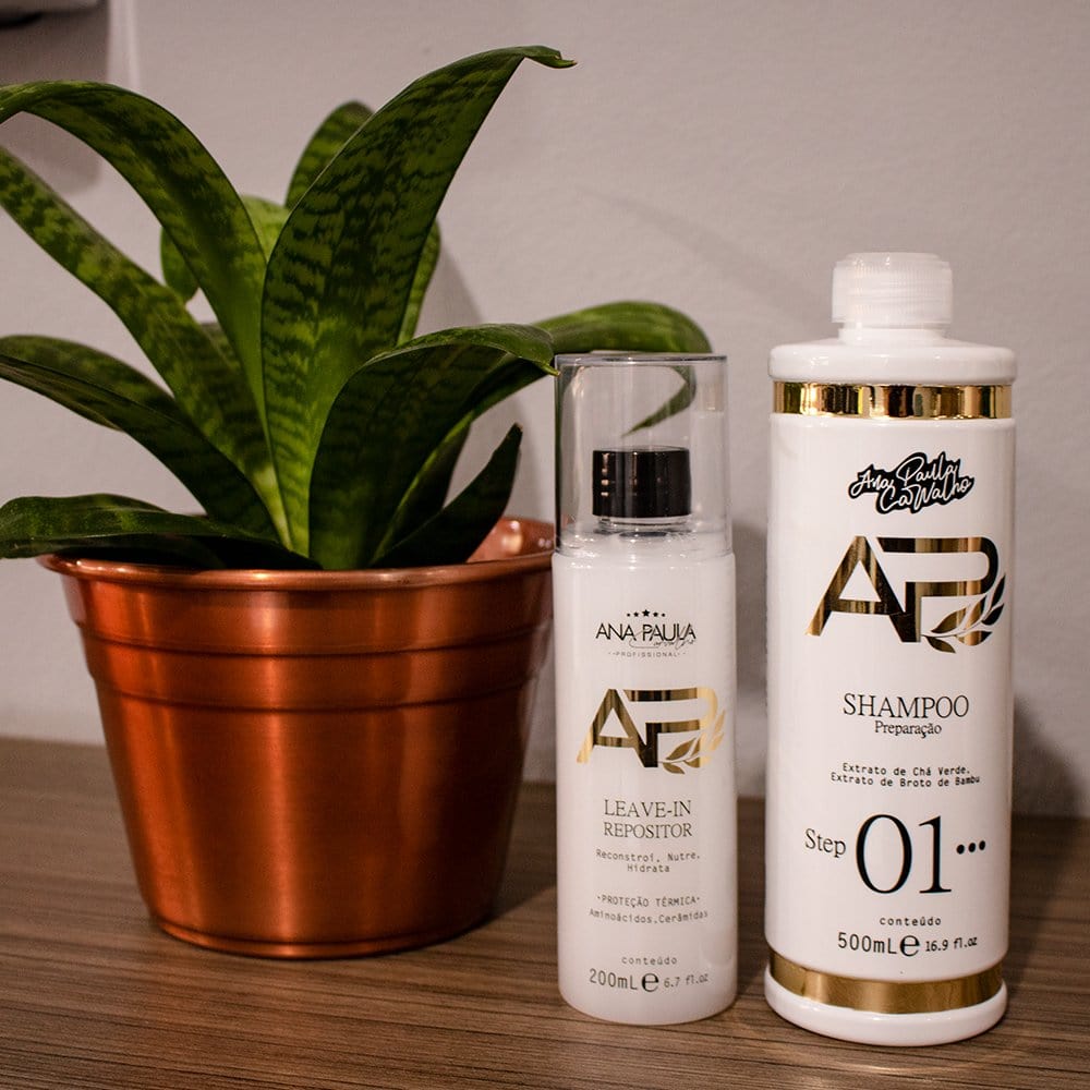 Ana Paula Liso Lambido Smoothing Treatment Kit 500ml + 1 Liter - brazilmulticosmetics