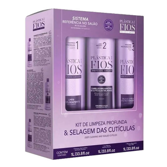 Cadiveu Plástica dos Fios Smooth Treatment Kit 1 Liter - brazilmulticosmetics