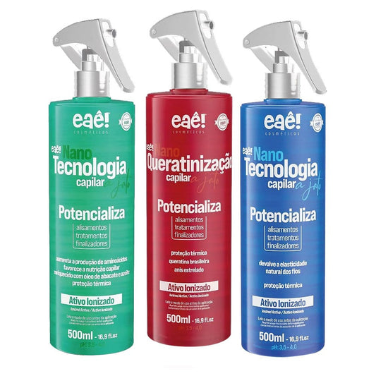 Eaê Hair Nanotechnology Jet Kit - 3 Boosters - brazilmulticosmetics